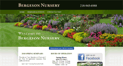 Desktop Screenshot of bergesonnursery.com